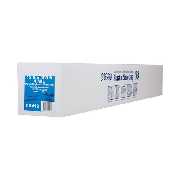 Berry Plastics Berry Plastics 625930 4 mil 12 x 100 ft. Film Polyethylene Sheeting - Clear 51324 - main